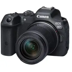 CANON - EOS R7 Sin Espejo Cámara Con 18-150mm Lente - Negro