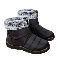 BLWOENS - Botas de algodón de nieve para Mujer - Negra