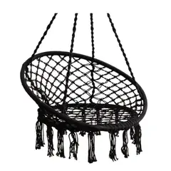 MOVI - Silla Tipo Hamaca De Macramé - Terraza