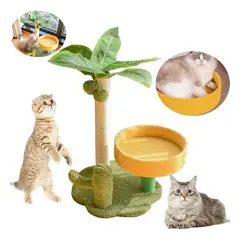 EVERSO - Rascador Gatos Mascotas Juguete Diversión Antiestrés Cactus