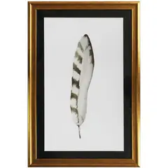 RONDA - Cuadro de pluma media raya con un acabado moderno y minimalista 40x60