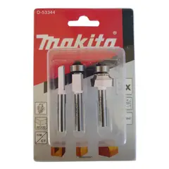 MAKITA - Set De Fresas Para Router 1/4 - 3und D-53344