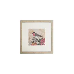 RONDA - Cuadro de pajarito con un acabado clásico y minimalista 50x50 6