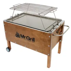 MR GRILL - CAJA CHINA PARRILLA MEDIANA ACERO INOXIDABLE
