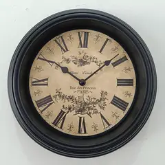 GENERICO - Reloj de pared 48x247x255 cm elemental café
