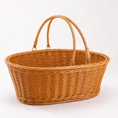 HOMESTAR - Cesta de mimbre para picnic 20 L natural