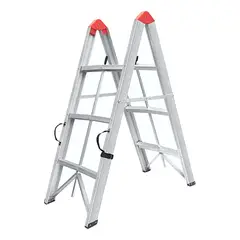 GENERICO - Escalera Plegable Aluminio 3 Escalones Tipo Tijera 150kg
