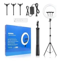 GENERICO - Aro De Luz Led 46cm Profesional Tripode 2,10 m Control Remoto
