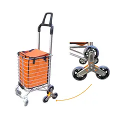 GENERICO - Carro de Compras Plegable Escalador - Carrito de Feria