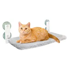 GENERICO - Cama Hamaca Ventana Gato Grande Felpa Firme Plegable Succión