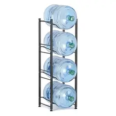 HOMEBRANDT - Estante Organizador Rack 5 Botellones Bidones Agua 20lts Negro