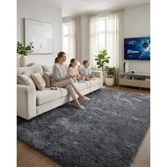 GENERICO - Alfombra Shaggy Peluda Extra Suave VERANO / INVIERNO 180 x 200 cm