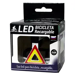 GREEN E - Luz LED para bicicleta de Gran potencia Recargable USB