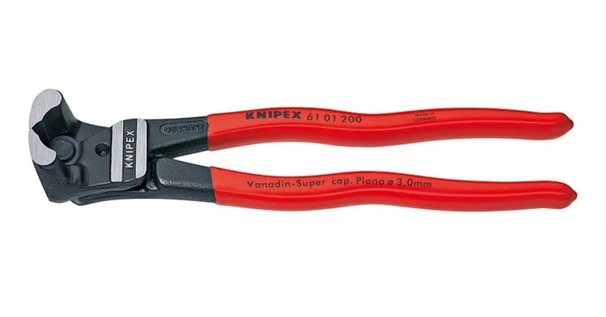 Alicate de Corte Frontal 8" Profesional 6101200 KNIPEX