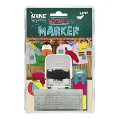 MINE - Marcador Sello De Ropa Y Libros Dibujos Y Letras