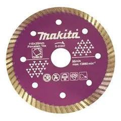 MAKITA - Disco Diamantado Porcelanato 110x20mm Turbo D-51057