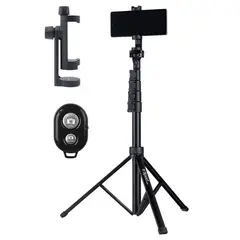 TR3POD - Tripode Celular Camara 360 Aluminio Plegable +Control