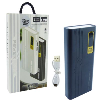 Bateria De Emergencia De 2 USB A 20.000 Mah Mas Linterna