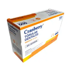 CRANBERRY - Tórulas dentales 8mmx38mm 500 unidades
