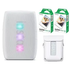FUJIFILM - Set Impresora de Fotos Instax Mini Link 3 + 20 Film + Estuche