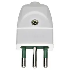 VIMAR - Enchufe Macho Volante 2p+T 10a 250v S11 Blanco