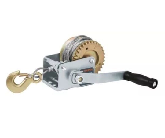 Malacate Con Manivela 650 Kg Con Cable Truper MAW-54C