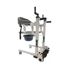 GLOMED - Silla De Baño y Traslado Multifuncional Con Ruedas