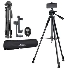 TR3POD - Tripode Camara Celular Aluminio Plegable + Control