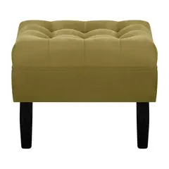 BODEVIR - Pouf Wood 1C Felpa 00 Verde Musgo