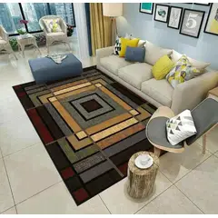 GENERICO - ALFOMBRA ESPIRAL VERDE 200X240 DELGADA LISA ANTIDESLIZANTE WYM