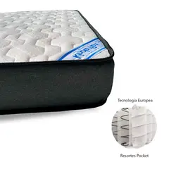 KINDERFLEX - Colchón Cuna Resortes 110x70x15 Cm