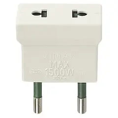 VIMAR - Adaptador Euroamericano 2p 10a 250v S10 Blanco