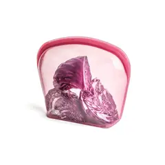 STACK N STOCK - Bolsa De Silicona Platino Stack`n Stock 3.5 Lts. Guinda Plegable