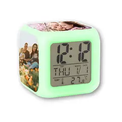 GENERICO - Reloj Despertador Digital Personalizado Con Alarma Luz Led