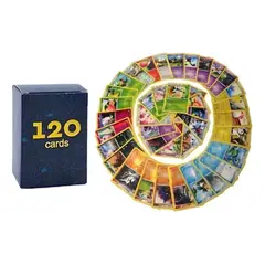 POKEMON - Lote De 120 Cartas Pokémon Originales Incluye 5 Holográficas