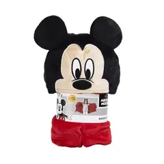 MASHINI - Manta capucha 3D 75x180 cm diseño Mickey