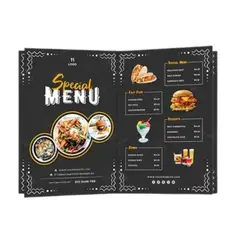 GENERICO - Carta Menu De Restaurante Comida Pastelería Heladería
