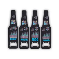 GENERICO - Llavero Destapador o Abridor De Botellas Personalizado con Foto 5u