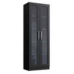 BE DESIGN - Vitrina 2 Puertas Negro Moveli