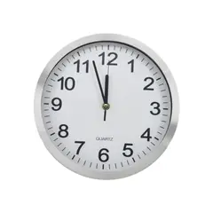 RONDA - Reloj silver moderno 25x25 cm