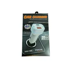 GENERICO - Cargador rapida autos USB y Tipo C 38w solo negro