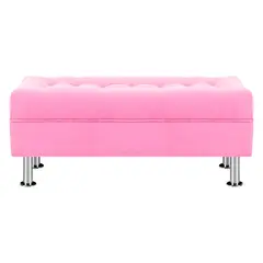 BODEVIR - Banqueta Lisboa 2C Felpa 12 Rosado