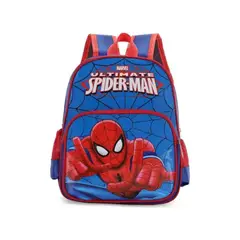 TIOZONEY - Mochila Generica Spider Azul Estampado Infantil Escolar