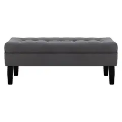 BODEVIR - Banqueta Wood 2C Felpa 00 Gris