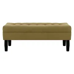 BODEVIR - Banqueta Wood 2C Felpa 00 Verde Musgo