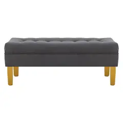 BODEVIR - Banqueta Wood 2C Felpa 01 Gris