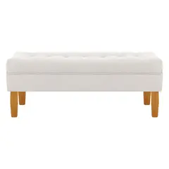 BODEVIR - Banqueta Wood 2C Felpa 04 Crudo