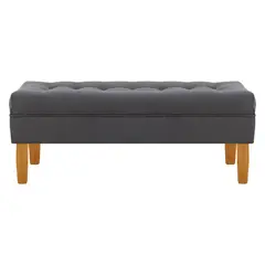 BODEVIR - Banqueta Wood 2C Felpa 04 Gris