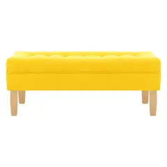 BODEVIR - Banqueta Wood 2C Felpa 05 Amarillo