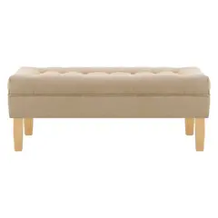 BODEVIR - Banqueta Wood 2C Felpa 05 Beige
